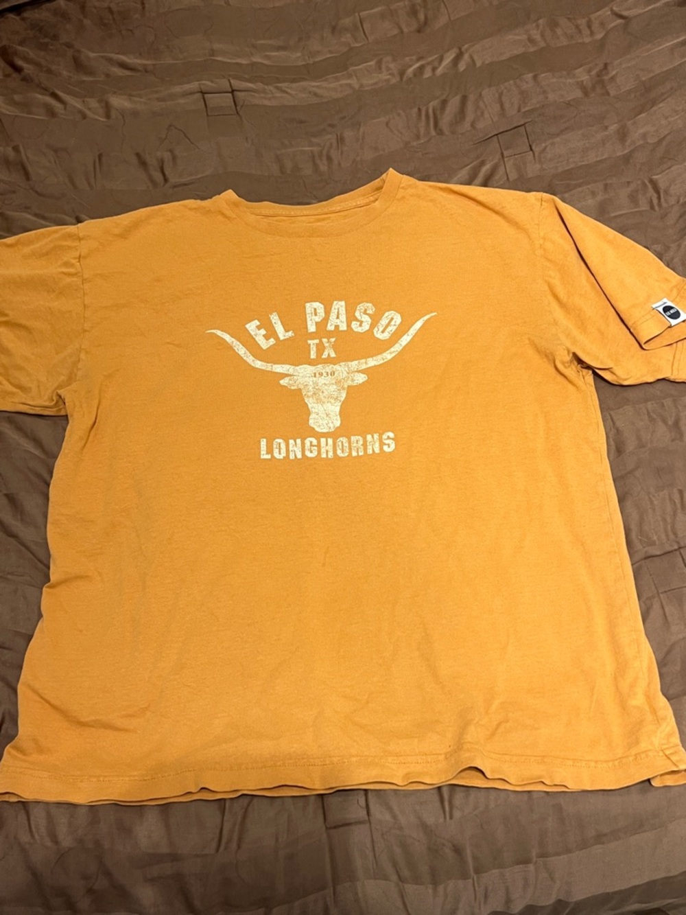 El Paso TX Longhorns Short Sleeve Tee - Orange